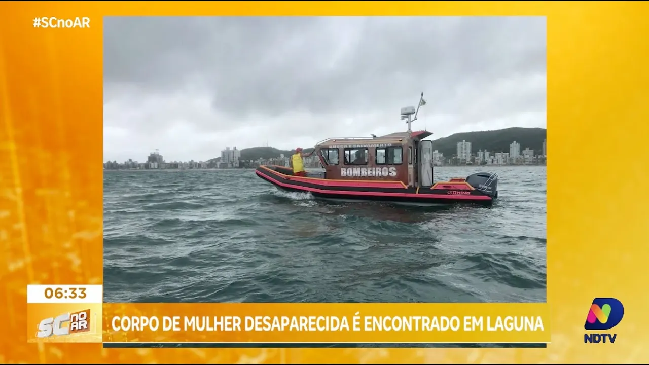 Corpo de mulher desaparecida é encontrado no mar em Laguna