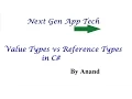 Part 5 - Value Type and Reference Type in C Data Types in C net