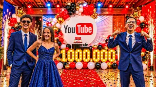 FIZEMOS UMA FESTA DE 1 MILHÃO DE INSCRITOS EM CASA *olha o que aconteceu 