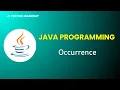 Java Programs for Automation Interview - Occurrence of String Part 11 JS Testing Academy