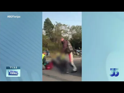 Acidente na SC-401 envolvendo três veículos causa trânsito lento próximo ao Floripa Shopping