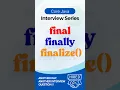 Final vs Finally vs Finalize in 60 Seconds