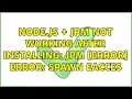 Ubuntu node js jpm not working after installing JPM error Error spawn EACCES