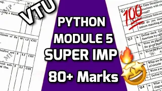 INTRODUCTION TO PYTHON PROGRAMMING MODULE 5 SUPER IMPORTANT PASSING PACKAGE