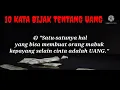 10 KATA BIJAK TENTANG UANG #Uang #KataBijakUang
