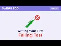 Writing Your First Failing Test SwiftUI TDD