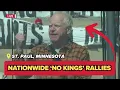 Wanna be dictator in the White House Gov Tim Walz speaks at No Kings rally in St Paul