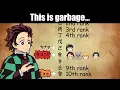 Demon Slayer Ranks Make NO Sense subordination sucks too