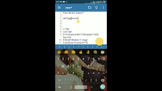 Tkinter GUI simple project on android color page Hello World application Pydroid series HINDI