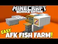 Minecraft Bedrock FAST WORKING AFK Fish Farm Tutorial MCPE Xbox PC PS5