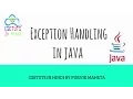How to handle Exception using try-catch