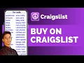 How To Buy On Craigslist