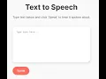 React Task 24 - Build a Text-to-Speech App with React Beginner Tutorial