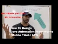 Core Test Automation Framework Strategy for Mobile Applications