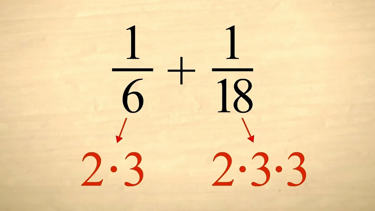Pre-Algebra 15 - Least Common Denominators