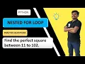 Nested Loop in Python - In Hindi Nested for loop examples in hindi