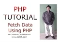 Learn PHP Tutorial 41 How to fetch or retrieve data in Database using PHP and show in webstite