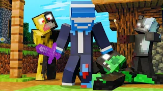 Running From My Infected Friends In Minecraft