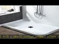 WOODBRIDGE SBR4836-1000C-MBL Shower Base 48 x 36 White with Matte Black Cover