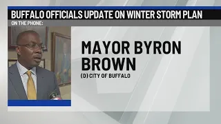 Byron Brown Plowing in Buffalo is ongoing driving ban still in place