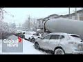 Heavy snowfall in Calgary causes chaos, crashes