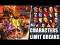 Kingdom Hearts Days All Characters and Limit Breaks