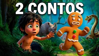 2 CONTOS | Mogli - O Livro da Selva + O Homem Biscoito de Gengibre | Desenho Animado