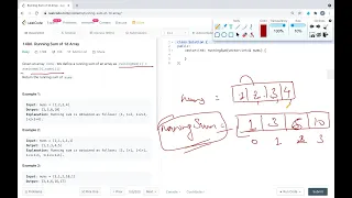 Running Sum of 1d Array LeetCode 1480 English