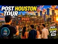 Exploring POST Houston Huge Rooftop Park Food Hall 713 Music Hall POV Travel Vlog 4K 60fps