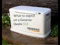 Generac Quote Review What does it cost