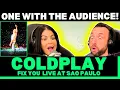 Download Lagu PACKED WITH EMOTION! First Time Reaction To Coldplay - Fix You (Live In São Paulo)!