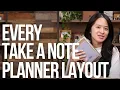 Every Take a Note Planner Layout