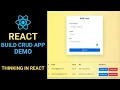 Create a CRUD App with React Demo React Project for Beginners Part - 1
