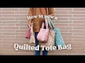 DIY Quilted Tote Bag Detailed Sewing Tutorial Beginner Friendly Milk Honey Quilt Co