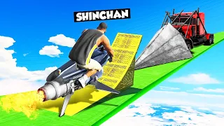 SHINCHAN AND FRANKLIN FACE TO FACE CHALLENGE SHINCHAN TRY TO WIN RACE