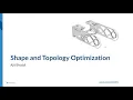 Shape and topology optimization