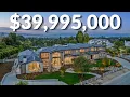 Inside a 39 995 000 MEGA Mansion With a Bowling Alley 12 Car Garage Hidden Hills Mansion Tour