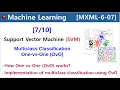MXML-6-07 Support Vector Machine SVM - Multiclass Classification One-vs-One OvO