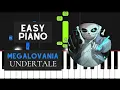 MEGALOVANIA EASY Piano Tutorial - Undertale