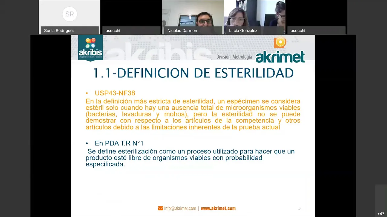 Esterilización “Conceptos Aplicaciones Validación” (Primera Parte)