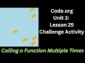 Code org Lesson 25 Challenge - Function Scene Challenge