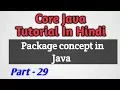Core Java Tutorial In Hindi Package In Java Part 29