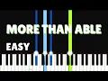 Download Lagu Elevation Worship - More Than Able | EASY PIANO TUTORIAL by Synthly