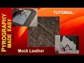 Wood Burning for Beginners - Mock Leather Background