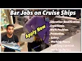 Bar Jobs on Cruise ships