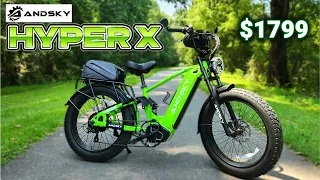 ANDSKY Hyper X - 40 MPH 1500W Motor 60V Battery Tons of FREE STUFF