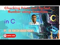 Checking Prime and Perfect number using functions in C