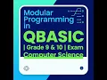 Modular Programming in QBASIC Grade 9 10 SEE Exam Computer Science p-8