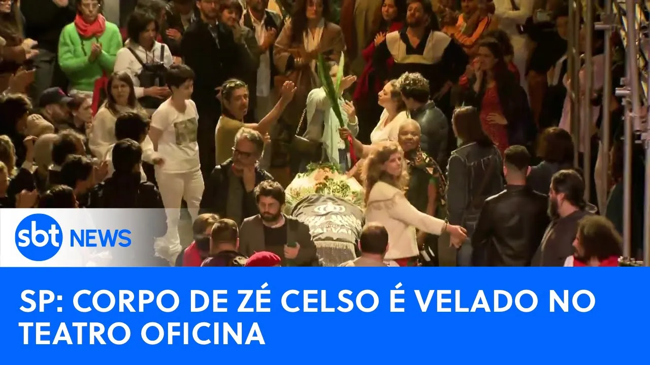 Corpo do dramaturgo Zé Celso é velado no Teatro Oficina em SP | #SBTNewsnaTV (07/07/23)