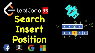 Search Insert Position LeetCode 35 C Java Python